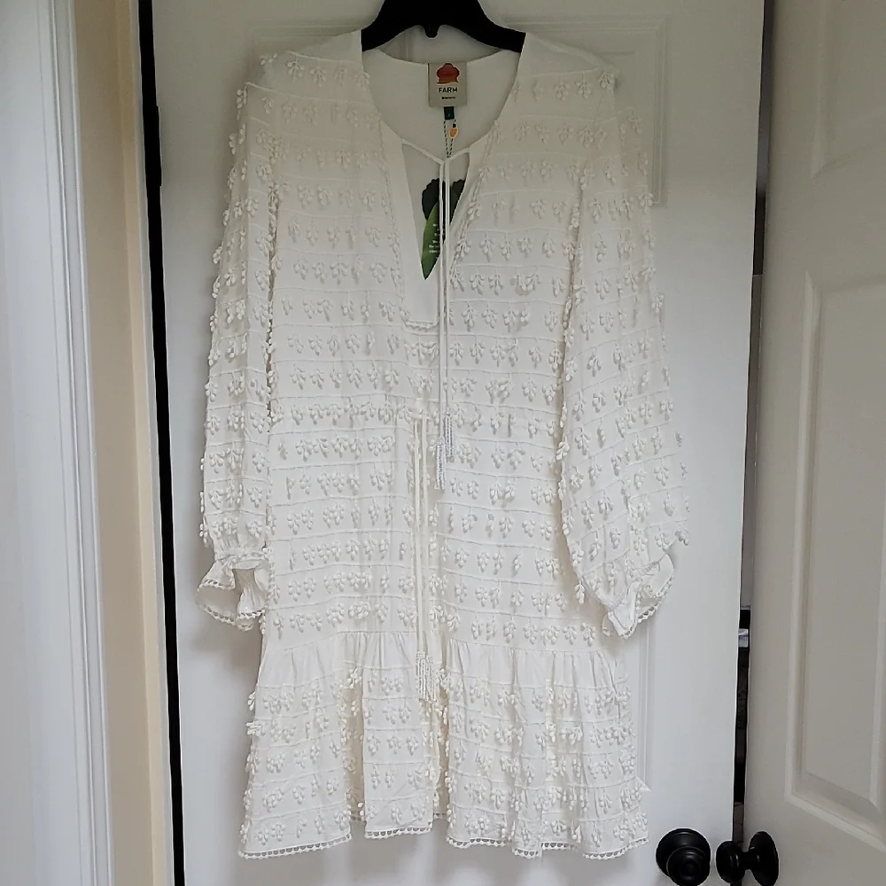 NWT Farm Rio Fringe Detail Mini Dress - Picture 5 of 15